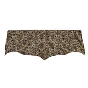 Vintage 90s Springs Global Luxury Window Treatment Valance Tapestry Damask 50x21